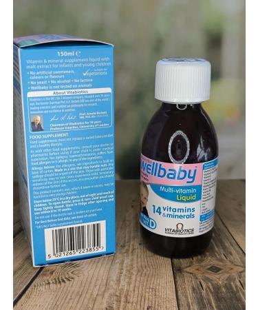 Vitabiotics Wellbaby Multi-Vitamin 150ML Vellbeibi syrup - Buy Online on GoSupps.com