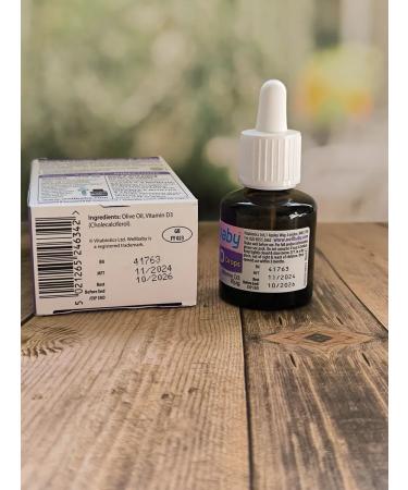 Vitabiotics d Velbeby Wellbaby Vit D drops 30ml - Buy Online on GoSupps.com