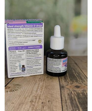 Vitabiotics d Velbeby Wellbaby Vit D drops 30ml - Buy Online on GoSupps.com
