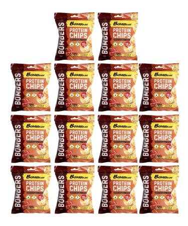 BombBar Protein bacon protein chips with 14x50g paprika
