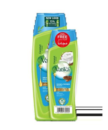 Dabur Vatika shampoo for volume 400 ml + 200 ml - Buy Online on GoSupps.com