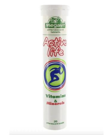 Megavit Active Lifte Vitamins & Minerals 9 Tube 20 spike. table - Buy Online on GoSupps.com