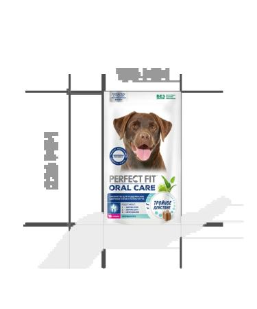 PERFECT FIT The treat for dogs Oral Care with beef and mint 130g - Buy Online on GoSupps.com