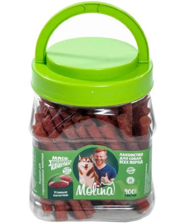 Molina A treat for dogs of all breeds of sticks duck 400 g - Buy Online on GoSupps.com
