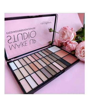 NOZ cosmetics Palette of eyelids and 3 highlighters - Buy Online on GoSupps.com