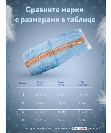 PETstories Jeanovyvye disposable absorbent male belts l - Buy Online on GoSupps.com