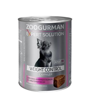 ZOOGOURMAN Wet feed for dogs weight control with chicken 350g x 12pcs - Buy Online on GoSupps.com