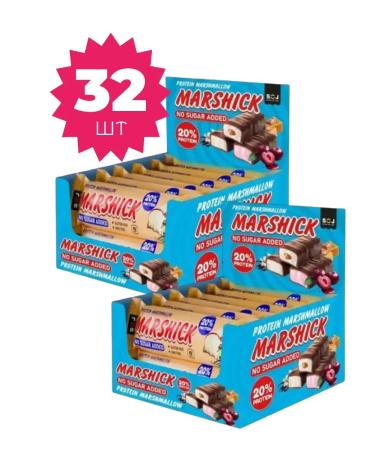 SOJ Protein bars of Marshick vanilla (1+1UP) 32 pcs