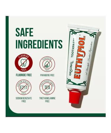 Euthymol Toothpaste without fluorine 75ml - Buy Online on GoSupps.com