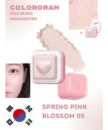 Colorgram Spring Pink Blossom 05 compact highlighter for the face