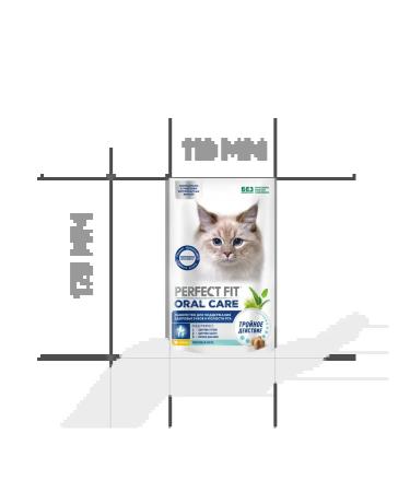 PERFECT FIT The treat for Oral Care cats with chicken and mint 50g - Buy Online on GoSupps.com