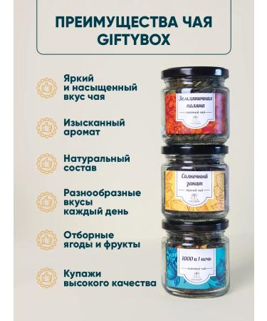 GIFTYBOX Gift set of leaf tea in jars - Buy Online on GoSupps.com