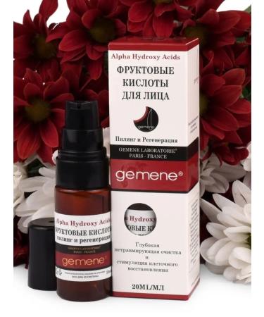 Gemene Fruit acids in hyaluronic gel. Face peeling - Buy Online on GoSupps.com