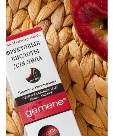 Gemene Fruit acids in hyaluronic gel. Face peeling - Buy Online on GoSupps.com