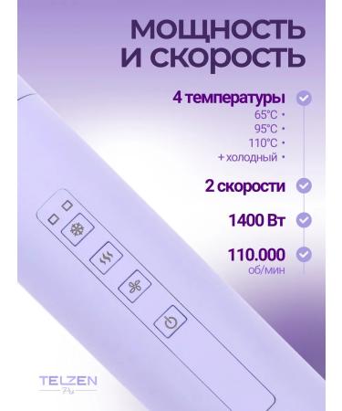 TELZEN Claire-old 5V1 for hair styling lavender - Buy Online on GoSupps.com