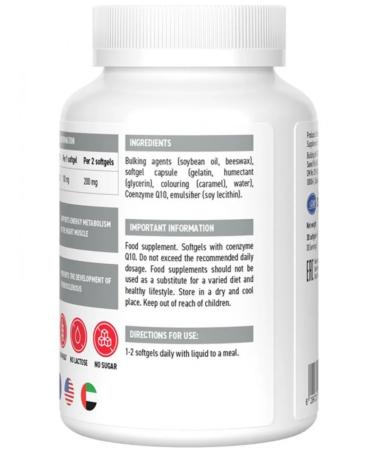 UltraSupps Coenzyme Q10 Coenzyme Q10 100 Mg 30 capsules - Buy Online on GoSupps.com