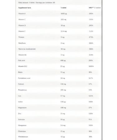 BioTechUSA Vegan Multivitamin 60 Tab - Buy Online on GoSupps.com