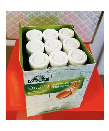 Megavit Muiti vitamins 9 tubes of 20 sparkling tablets - Buy Online on GoSupps.com
