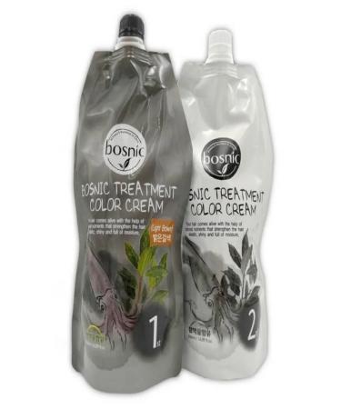 Bosnic Cream-color is light brown for hair without ammonia