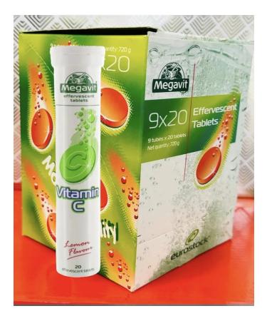 Megavit Vitamini C 80 Mg with a taste of lemon 9 tubes 20 tab