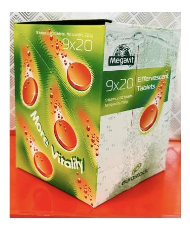 Megavit Vitamini C 80 Mg with a taste of lemon 9 tubes 20 tab - Buy Online on GoSupps.com