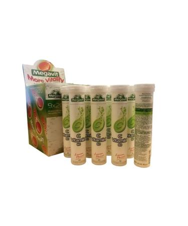 Megavit Vitamini C 80 Mg with a taste of lemon 9 tubes 20 tab - Buy Online on GoSupps.com