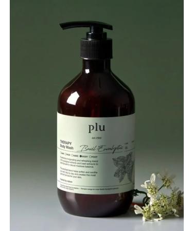 Plus Shower gel Therapy Body Wash Basil Eucalyptus Korea - Buy Online on GoSupps.com