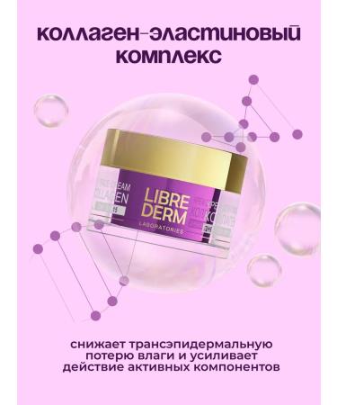 LIBREDERM Facial face cream from wrinkles collagen SPF-15 50ml 2 pcs - Buy Online on GoSupps.com