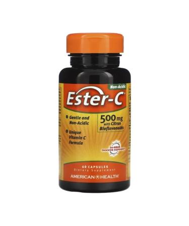 American Health Ester-C with citrus bioflavonoids 500 mg 60 capsules