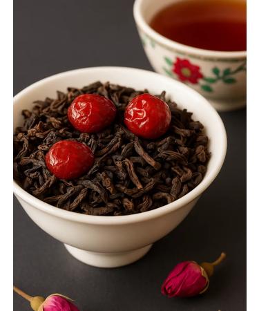 TiSun Tea black sheet shu puer invigorating with cherries 200 g - Buy Online on GoSupps.com
