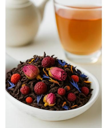 TiSun Tea black leafy berry-color freesh 100 g - Buy Online on GoSupps.com