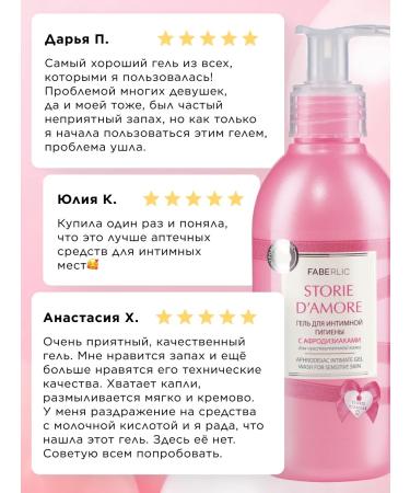 Faberlic Set Gel for intimate hygiene Storie d'amore Faberlik 2 pcs - Buy Online on GoSupps.com