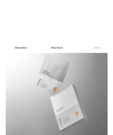 JMSolution A set of fabric face masks for skin radiance with rice 10 pcs - Buy Online on GoSupps.com