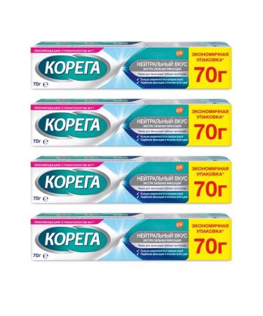 Korega Neutral taste cream 70 g 4 pcs - Buy Online on GoSupps.com