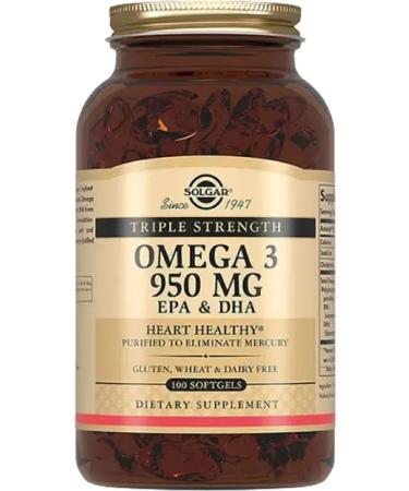 SOLGAR Triple omega-3 100 capsules