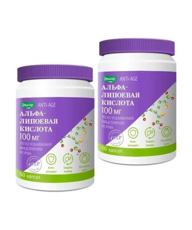 Evalar JSC Alpha-lipoic acid 60 capsules 2 pcs