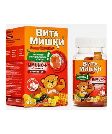 Vitamin Bears Immuno + sea buckthorn 3 pcs - Buy Online on GoSupps.com