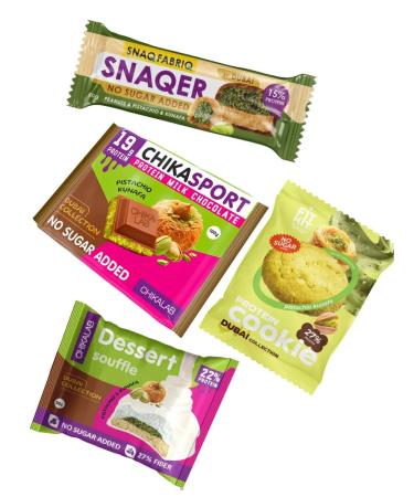 Dubai Collection A set of protein Dubai sweets without sugar 4pcs (245g)
