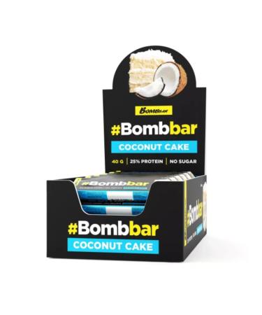 BombBar Bank glazed 40g coconut cake 30 pcs