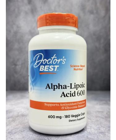 Doctor's Best Alpha-lipoic acid 600 600 mg 180 capsules