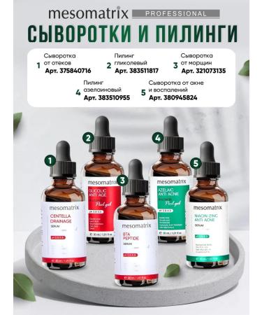 Mesomatrix Professional Facial serum from acne with niacinamide 30 ml - Buy Online on GoSupps.com