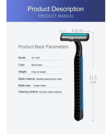 YUNCHI Disposable men's razor 5 pcs - Buy Online on GoSupps.com