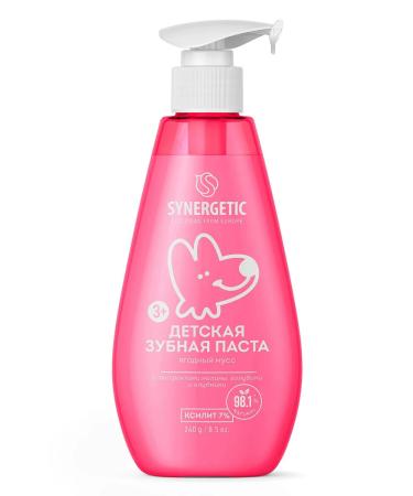 SYNERGETIC Toothpaste Children's berry mousse 240g - Buy Online on GoSupps.com