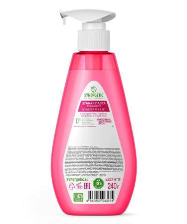 SYNERGETIC Toothpaste Children's berry mousse 240g - Buy Online on GoSupps.com