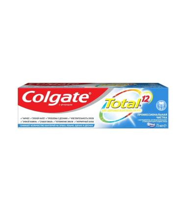COLGATE Toothpaste Total 12 Professional Cleaning 75 ml 3 pcs - Buy Online on GoSupps.com