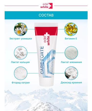 edelwhite Multifunctional toothpaste Care Forte - Buy Online on GoSupps.com