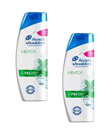 Head&Shoulders Shampoo against dandruff menthol 400 ml - 2 pieces