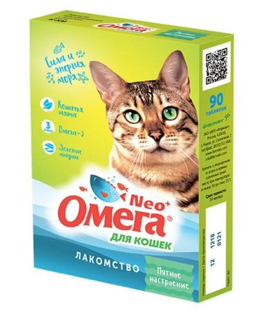 Omega Neo Vitamin treat for cats (mint mood) 90 tab