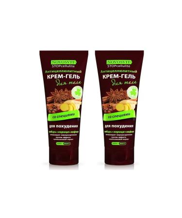 Novosvit Anti-cellulite cream gel body with spices 200 ml 2 pcs