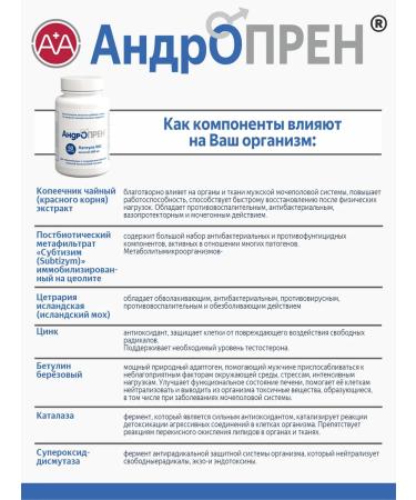 Androprene for men's health 120 capsules - Buy Online on GoSupps.com